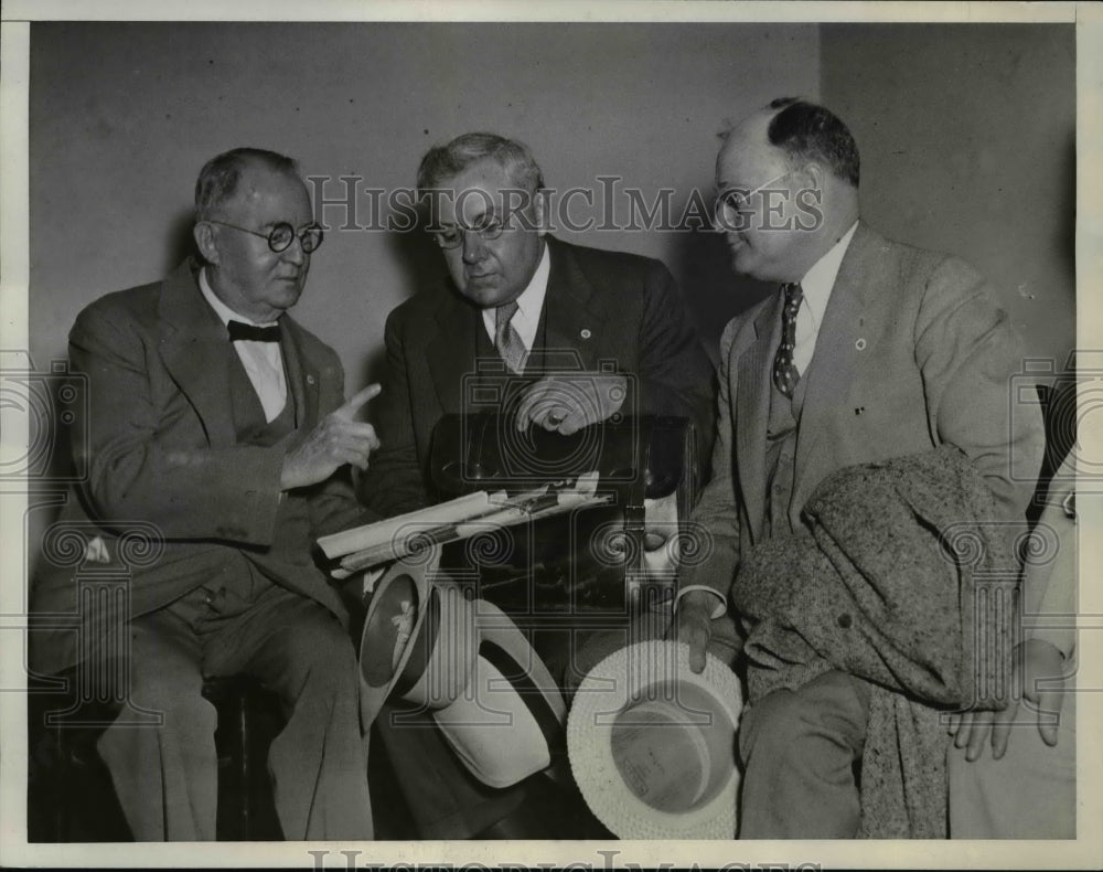 1934 Press Photo Executives of the Amalgamated Association of Iron, Steel, &amp; Tin - Historic Images