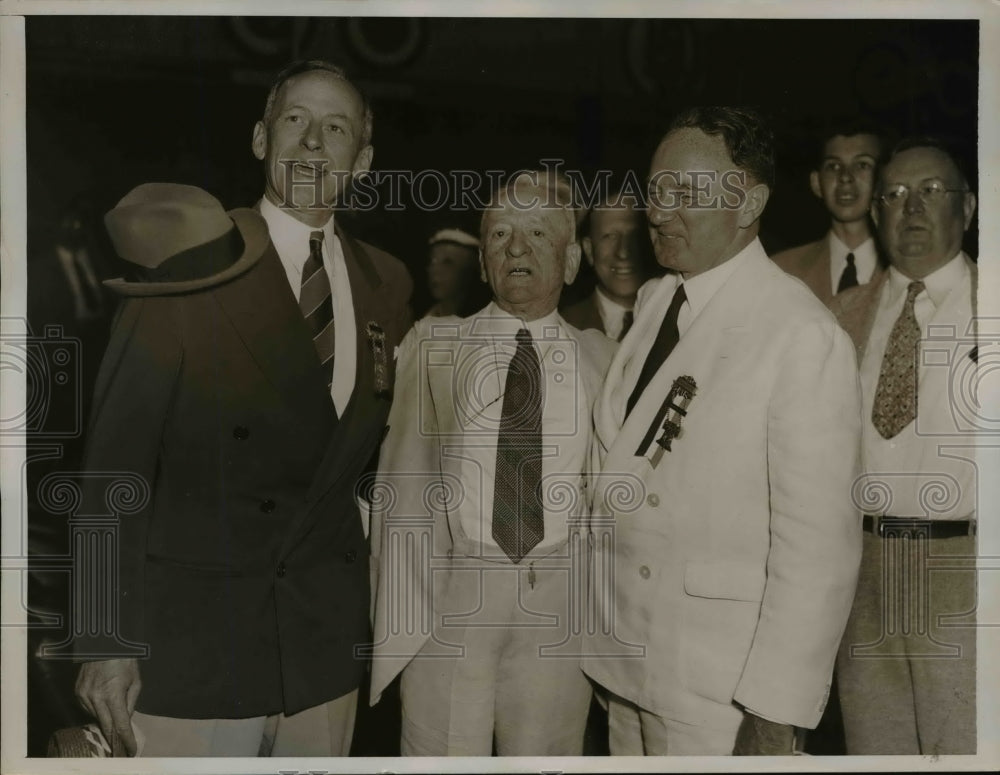 1936 Press Photo Tydings, Glass, Byrd at Democratic National Convention - Historic Images