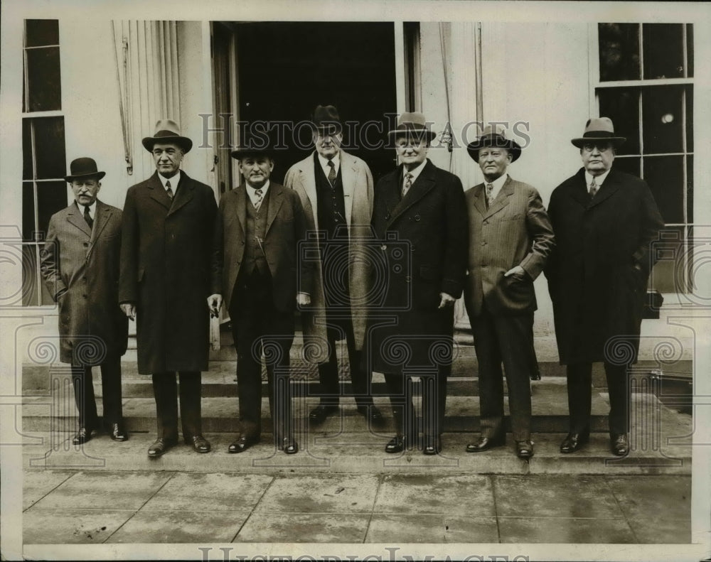 1929 Press Photo Congressional leaders call at the White House - Historic Images