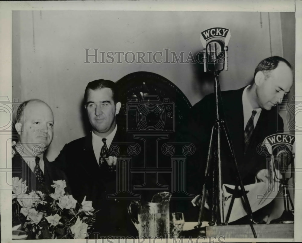 1939 Press Photo Chandler Is Shown With Virgil Chapman And Johnson - Historic Images