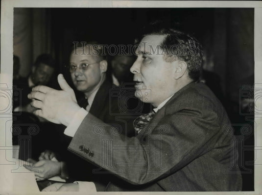 1938 Press Photo Wendell Willkie Pictured As He Testified - nep04254-Historic Images