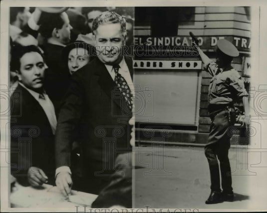 1940 Press Photo General Juan Andreu Almazan And A Mexican Army  Officer - Historic Images