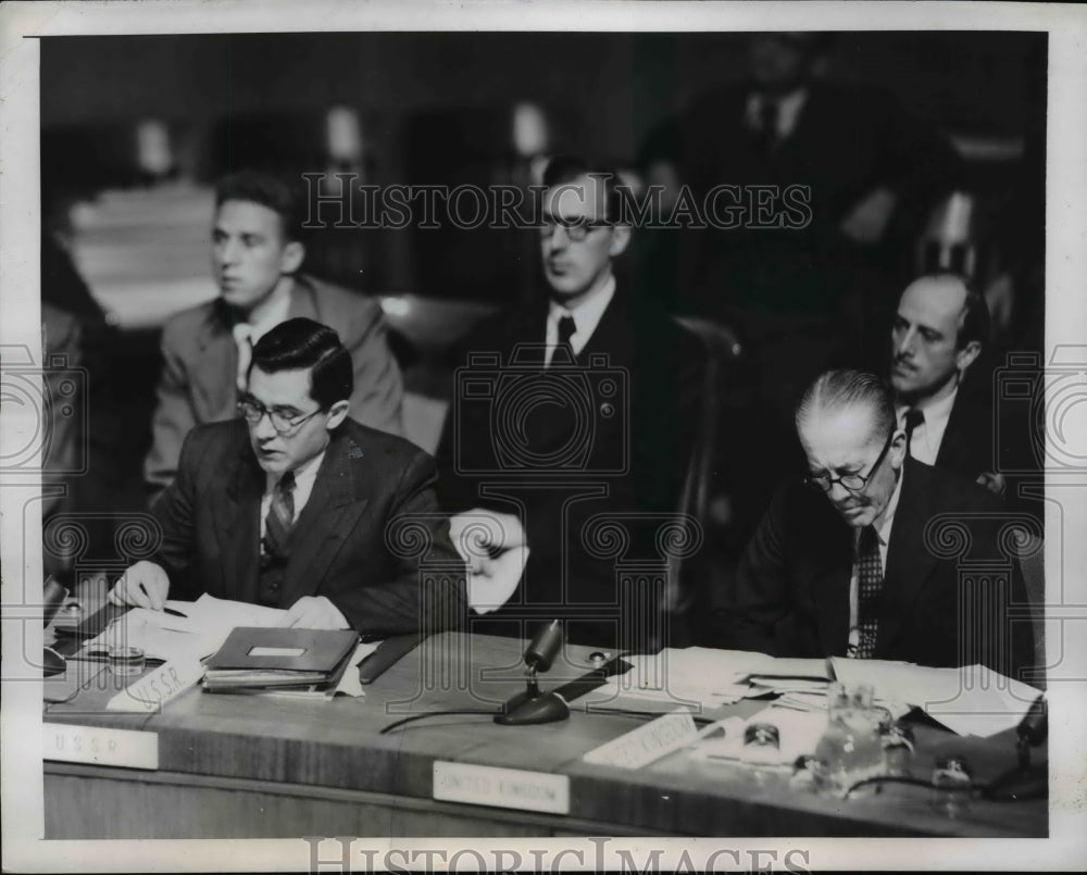 1946 Press Photo Russian Delegate Andrei Gromyko Addresses The Meeting-Historic Images