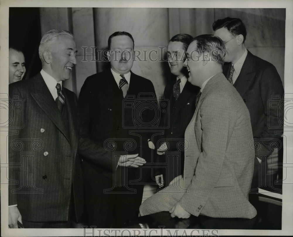 1937 Press Photo Dean Leon Green As He Was Talking To Reporters - nep04437-Historic Images