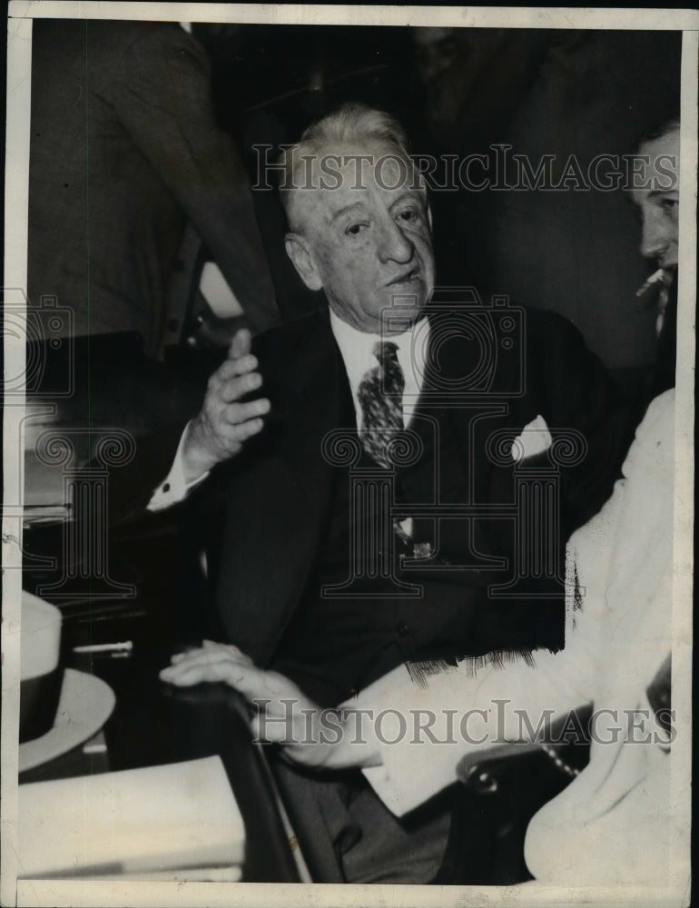 1933 Press Photo Senator Carter Glass During The Re-Opening Of The Hearing - Historic Images