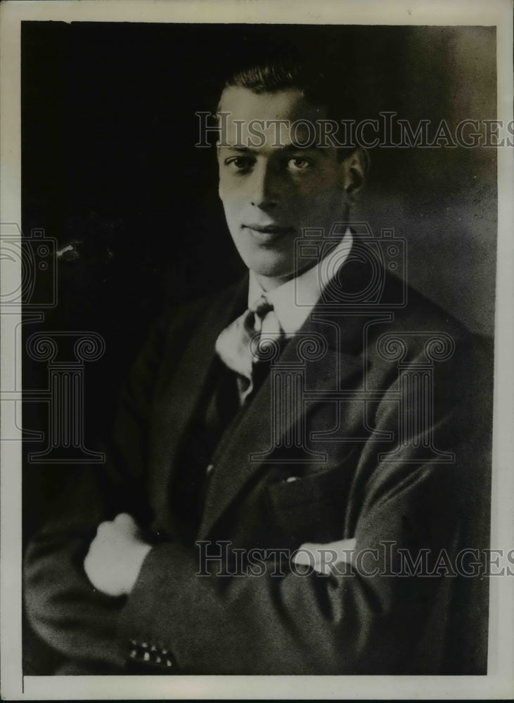 1934 Press Photo Prince Geroge Is Engaged To Princess Marina Of Greece - Historic Images