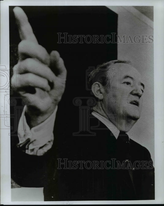 1976 Press Photo Portrait Of Sen. Hubert Humphrey - nep05148- Historic Images