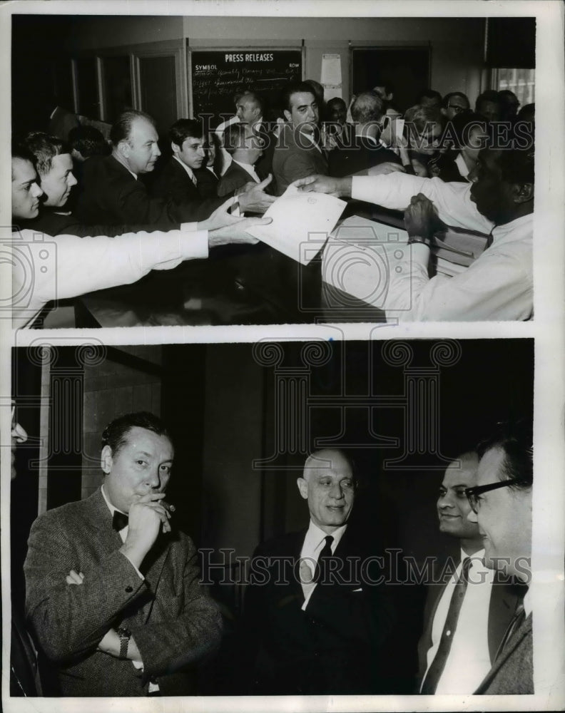 1967 Press Photo Nikolai Fedorenko Conferred With Mohamed Awad El Kony-Historic Images