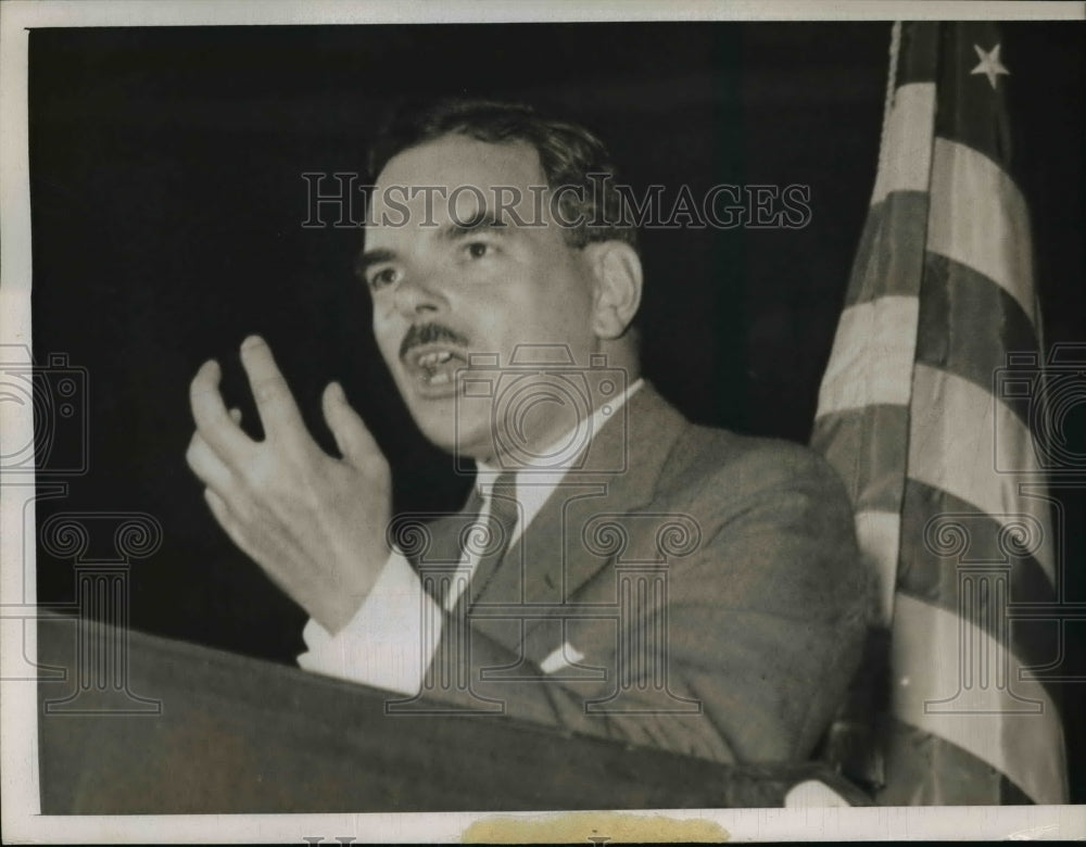 1944 Press Photo Gov. Thomas E. Dewey acceptance speech GOP Chicago Convention-Historic Images