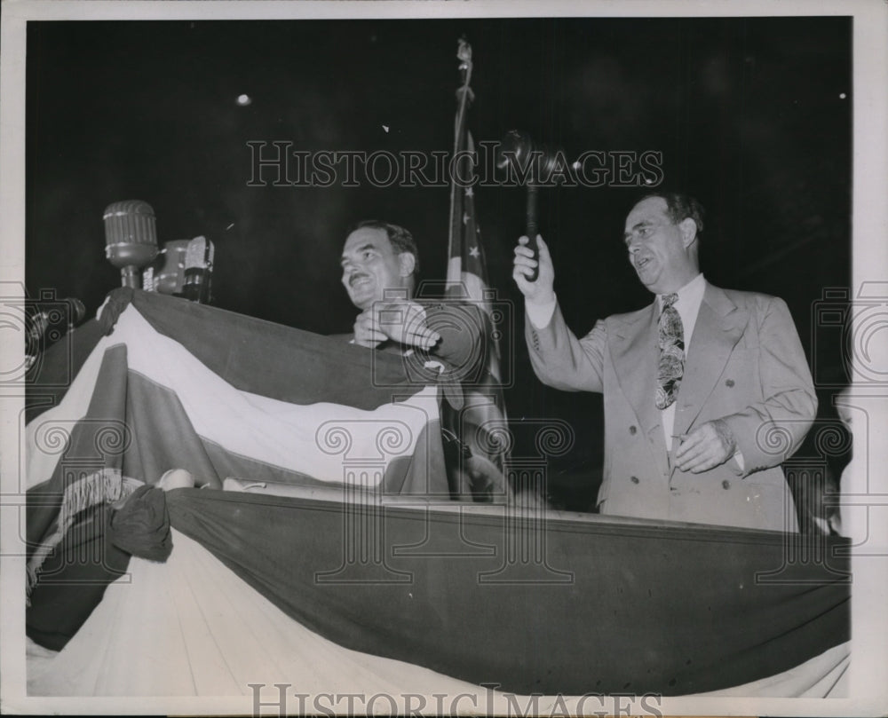 1944 Press Photo GOP Presidential nominee Thomas Dewey in Chicago - nep05868 - Historic Images