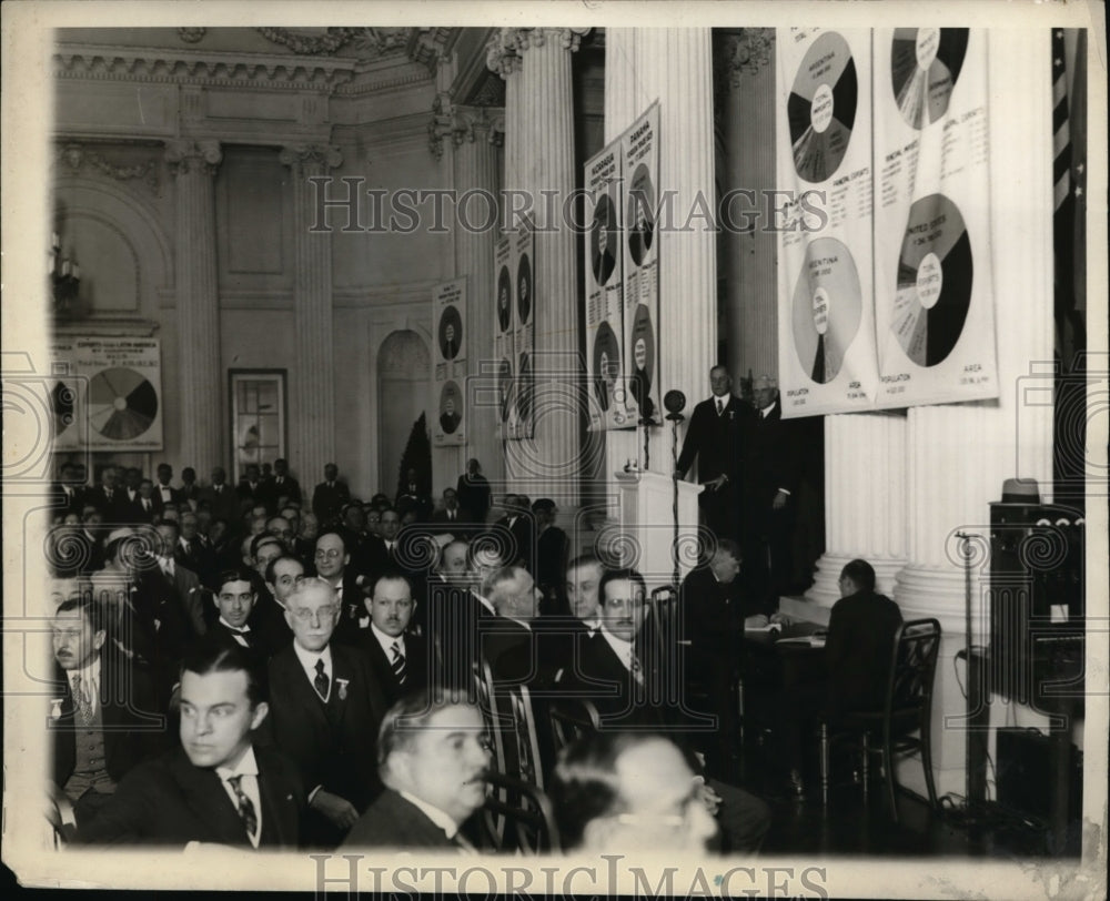 1929 Press Photo Secretary of State Kellogg at Pan-American Conference, DC-Historic Images