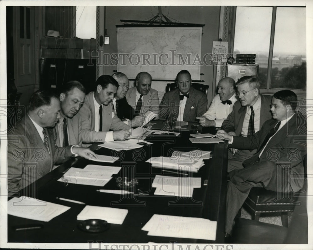 1941 Press Photo House &amp; Sen Exec Session to Resolve Property Requisition Bill-Historic Images