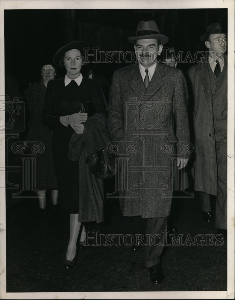 1938 Press Photo Mr &amp; Mrs Thomas Dewey - Historic Images