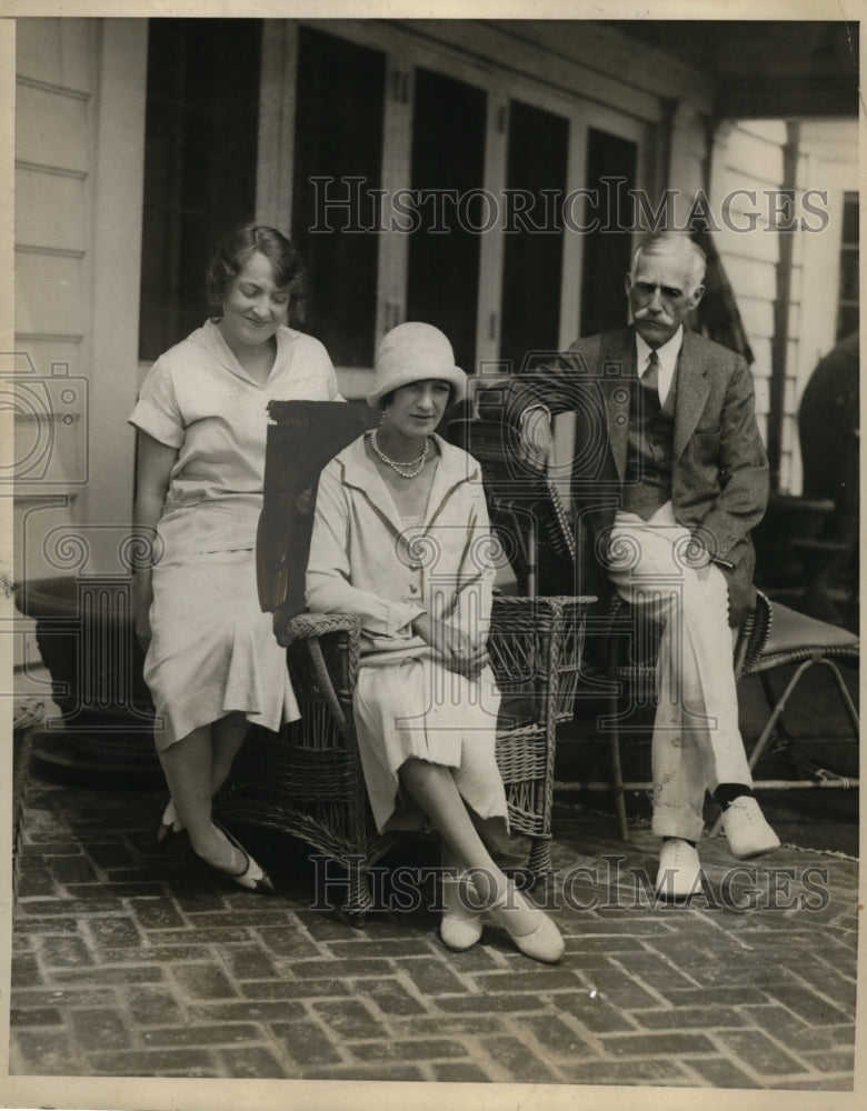 1925 Press Photo Andrew Mellon World's 3rd Richest w/ Olive Gaeth, Sarah Mellon - Historic Images