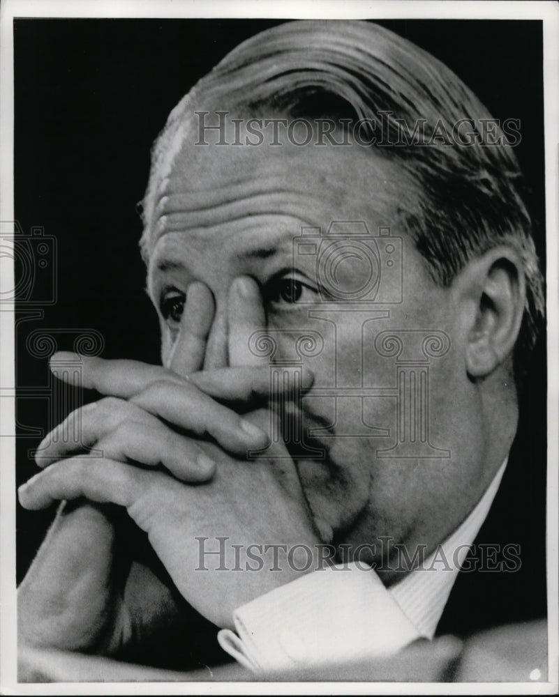 1965 Press Photo Edward Heath at Conservative Party Conference, Brighton England-Historic Images