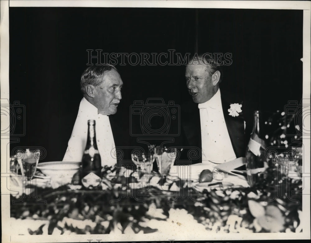 1935 Press Photo James Gerard ex ambassador to Germany & Hon FE Crane-Historic Images