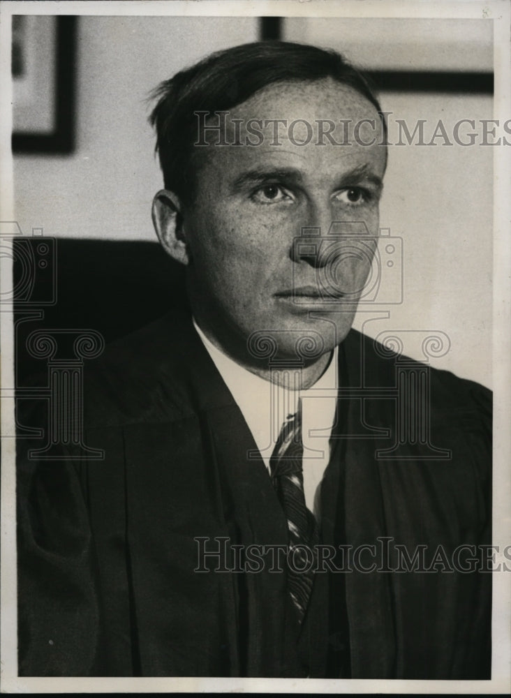 1933 Press Photo Federal Judge William T. Clark of Newark, New Jersey - Historic Images