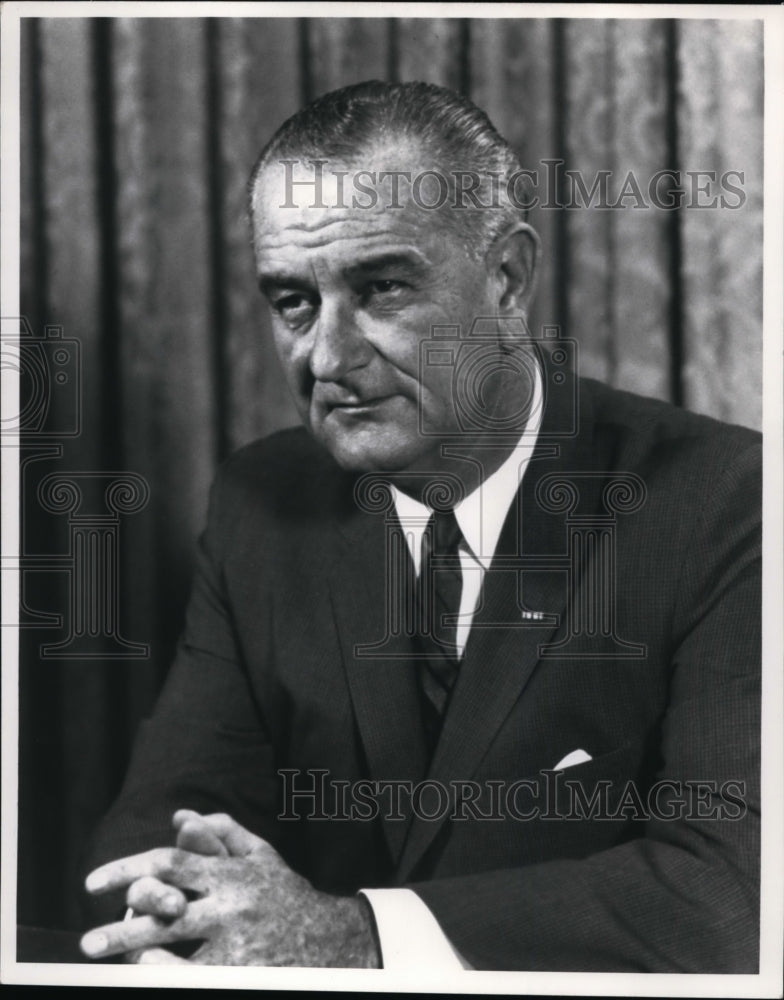 Press Photo US President Lyndon B Johnson - nep06916-Historic Images