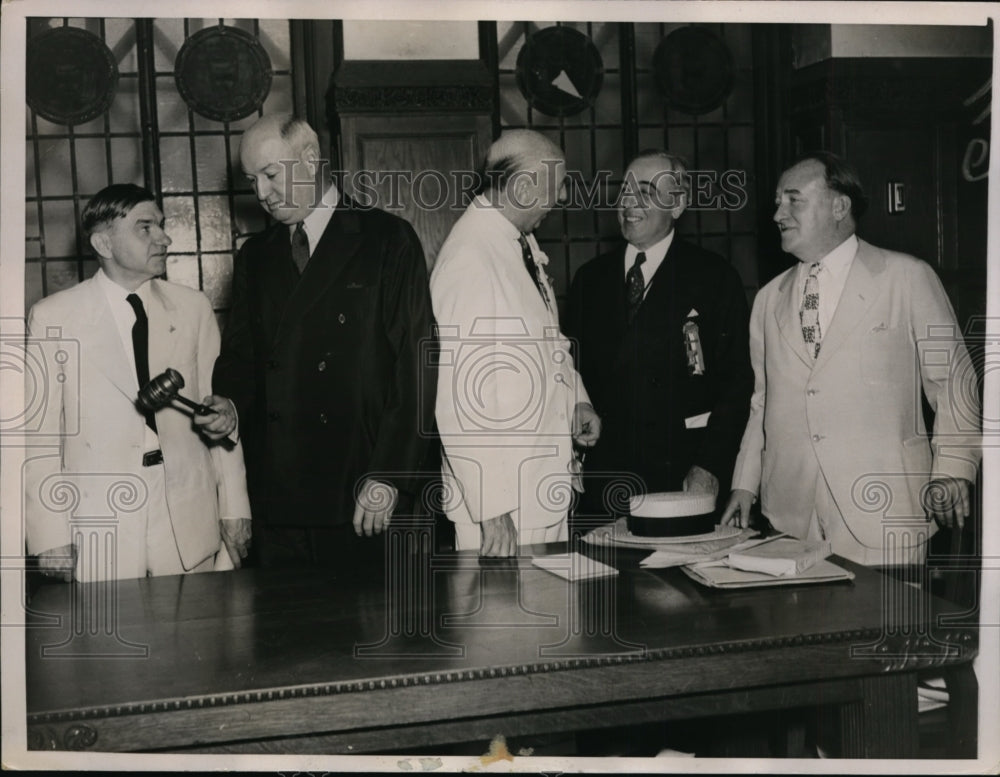 1936 Press Photo Pre-Democratic National Convention Conference - nep07098-Historic Images