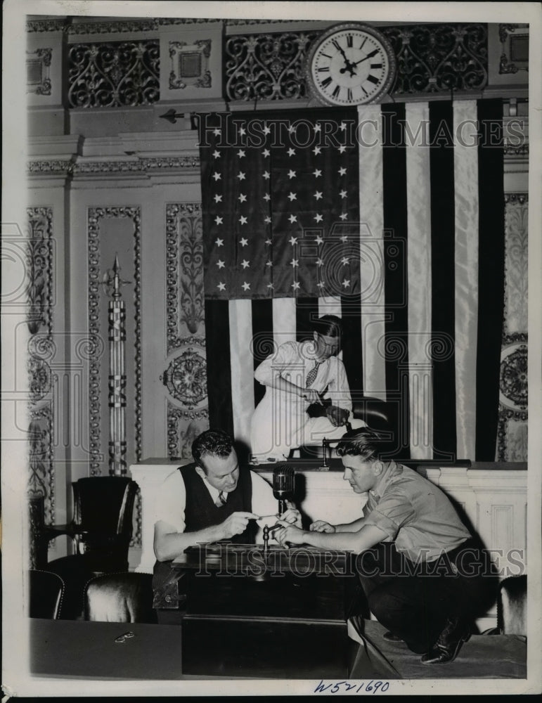 1939 Press Photo House of Representatives Set up for Congressional Session - Historic Images