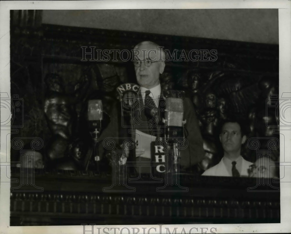 1940 Press Photo US State Secy Cordell Hull Discusses Foreign Havana Missions-Historic Images