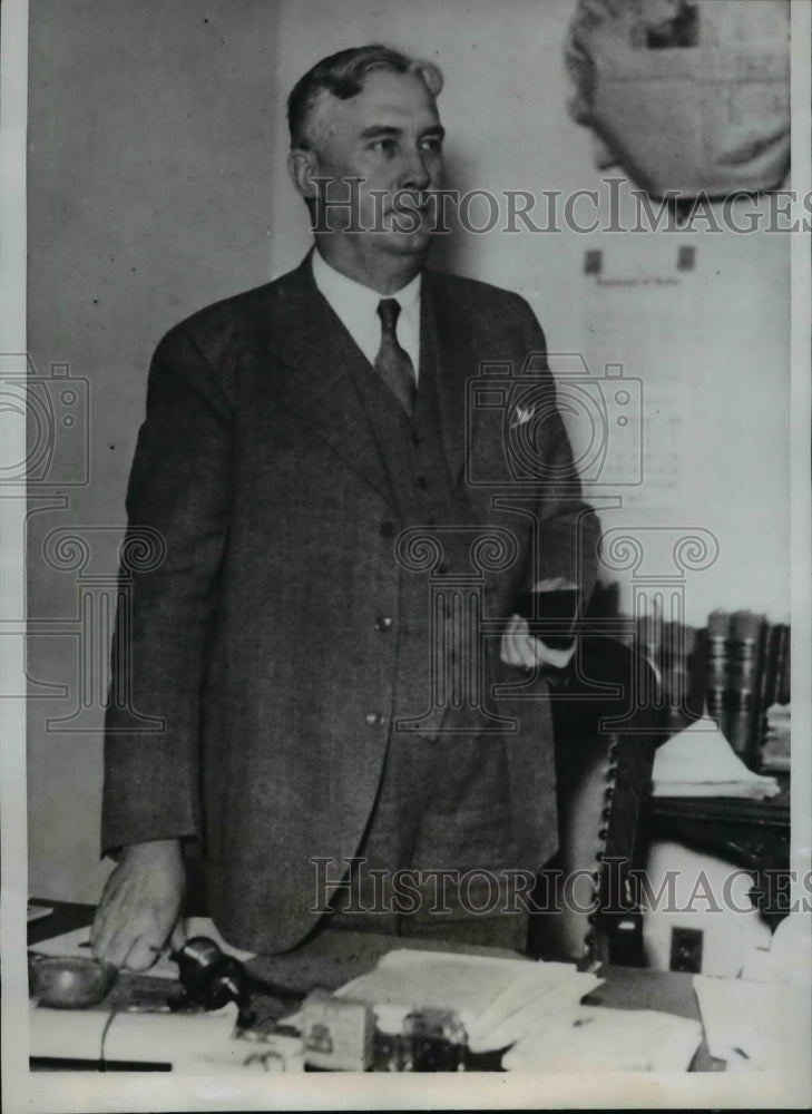 1935 Press Photo US D.A. S.S. Alexander to Head Prosecution of Maj C. Shepard-Historic Images