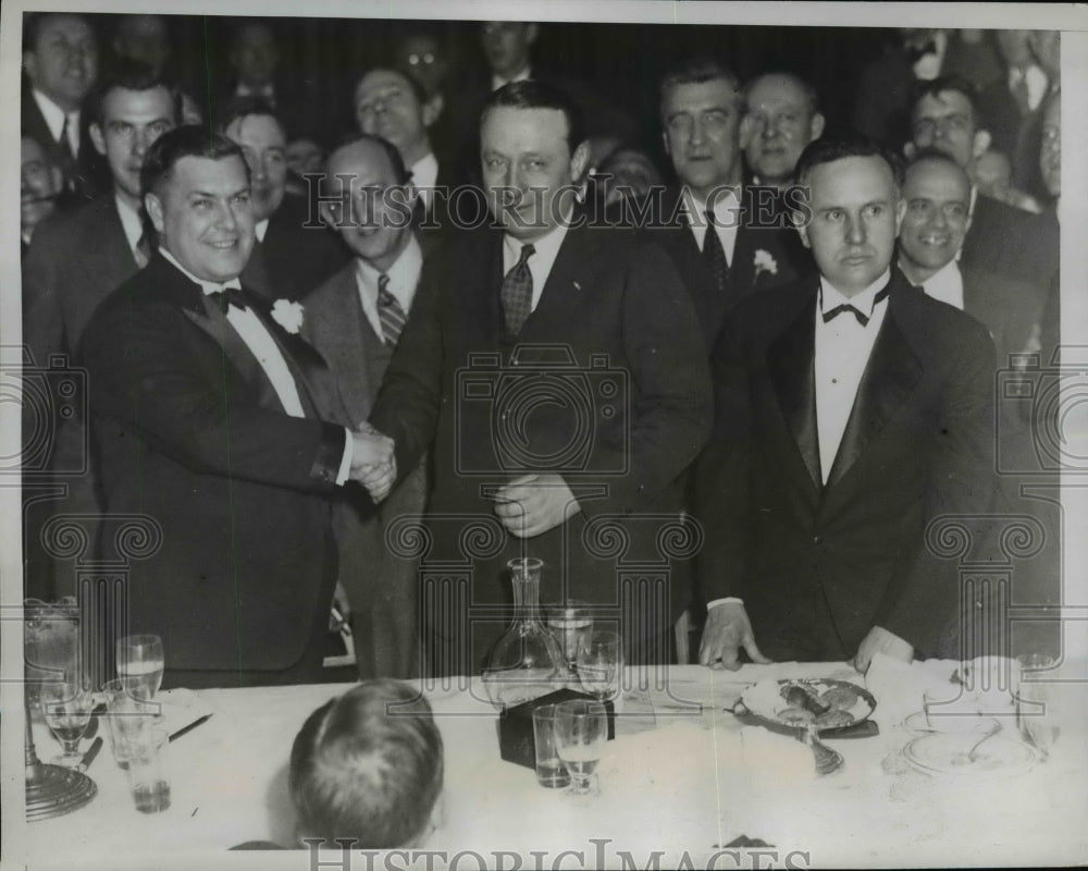 1935 Press Photo Governors at Philadelphia Sports Writers Association Dinner - Historic Images