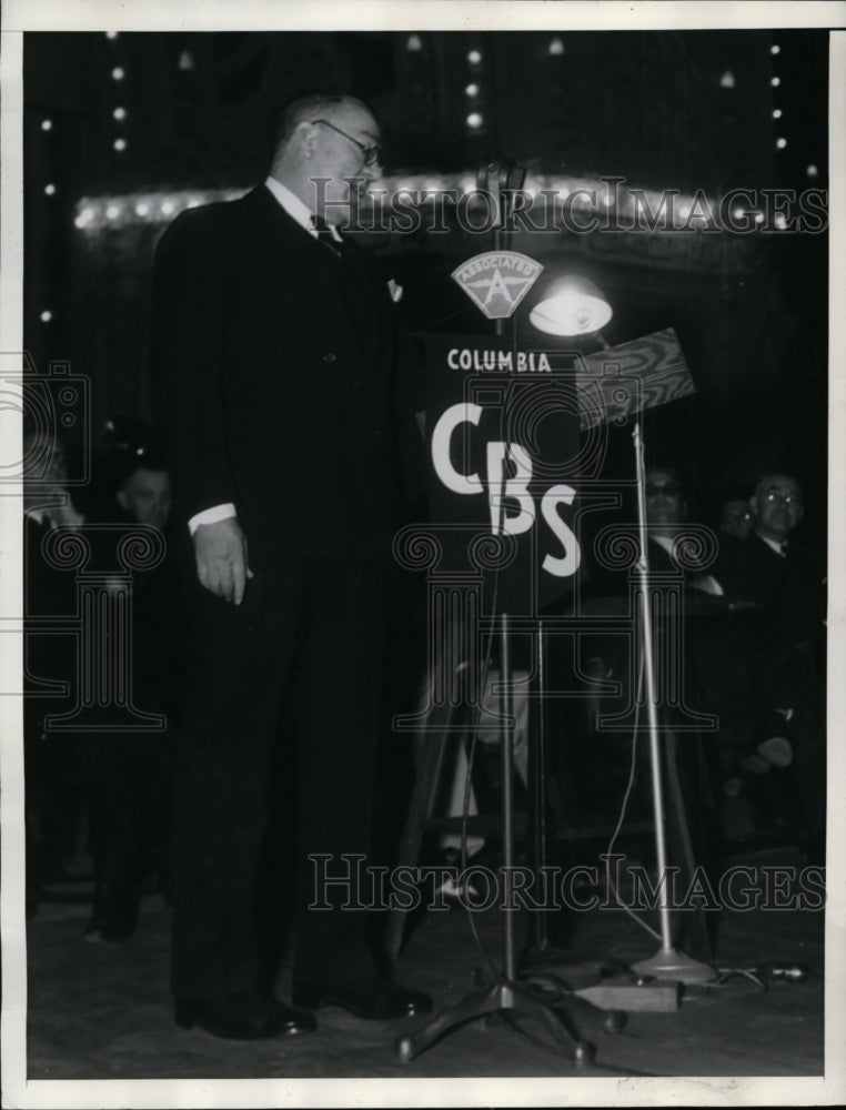 1935 Press Photo General Hugh Johnson Speaks at San Diego Fair - Historic Images