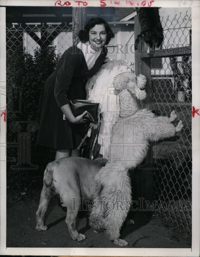 1953 Press Photo Barbara Schmidt Coed at Pasadena City College Named Rose Queen-Historic Images