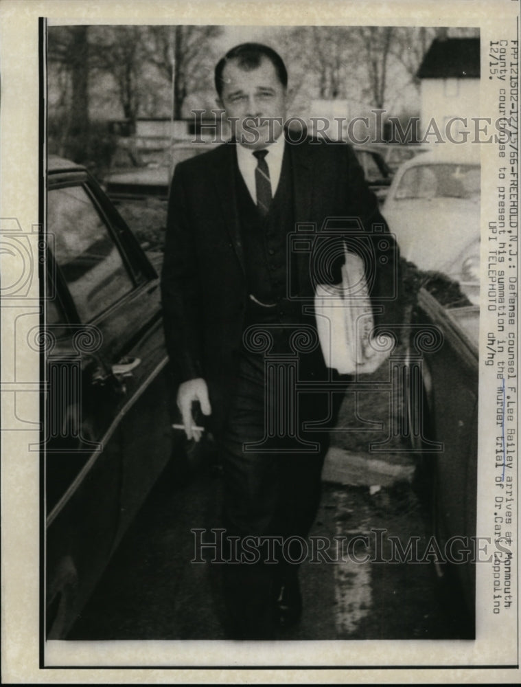 1966 Press Photo Defense Counsel Lee Bailey Presents Summation in Murder Trial - Historic Images