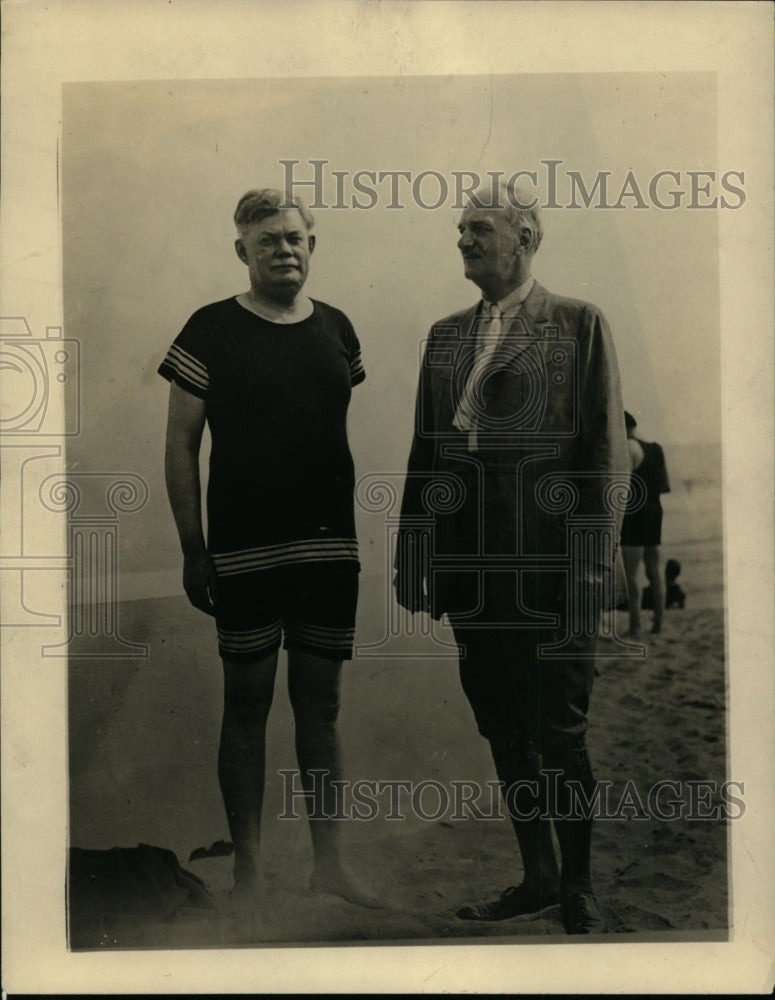 1923 Press Photo Ex-Gov Townsend &amp; Sen Colman Dupont in Miami, FL - Historic Images