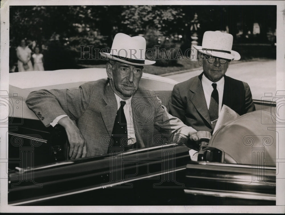 1936 Washington DC Navy Officials Claude Swanson &amp; William Standley - Historic Images