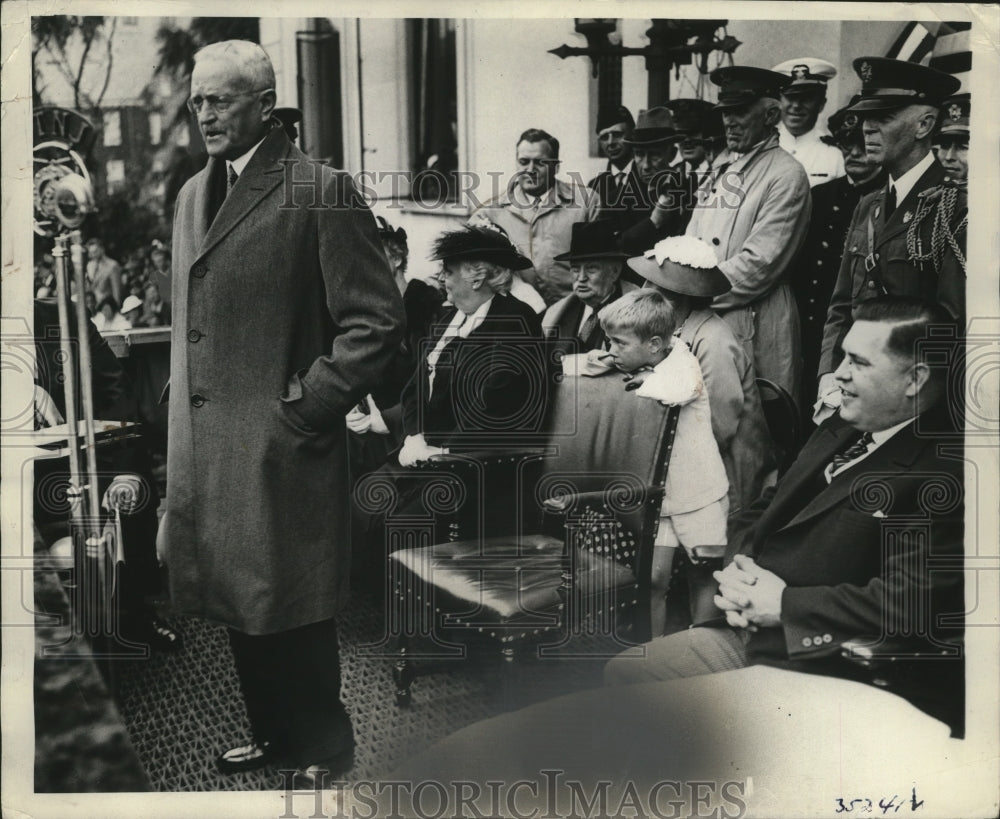 1936 Press Photo Gen John Pershing attends military hearing - nera04124-Historic Images