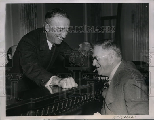 1939 Harold Ickes & Gen. James F. Byrnes in Washington, DC - Historic Images