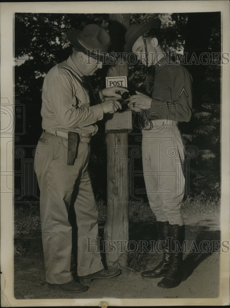 1939 Press Photo Hyde Park Army detachment prepares Roosevelt home - nera05382-Historic Images