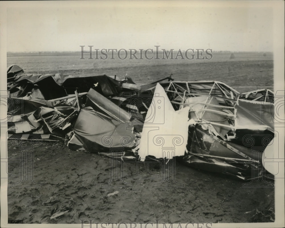 1940 Press Photo Wreck of plane crash that killed William Stanley Rust in NY-Historic Images