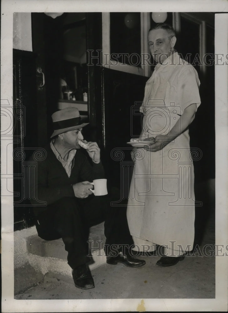 1937 New York Tony Albano waits to buy bleacher seat  - Historic Images
