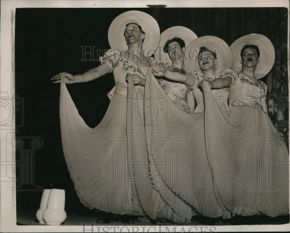 1936 Press Photo New York NYU students rehearse for variety show - nera08527 - Historic Images