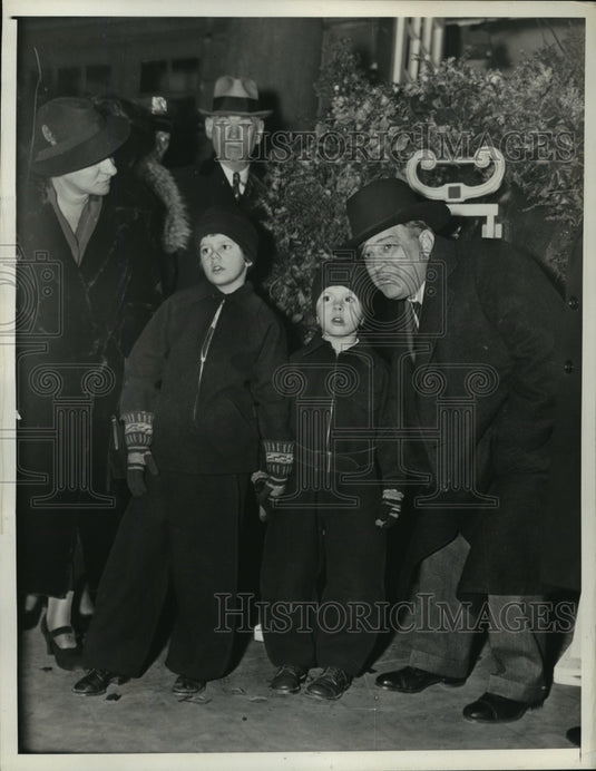 1935 Press Photo Jean Eric & Mayor La Guardia - nera09075-Historic Images