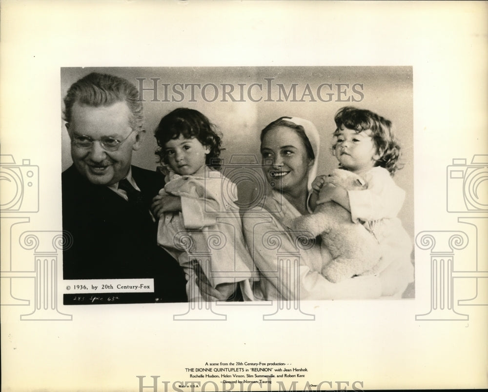 1936 Press Photo Scene from film Reunion starring Jean Hersholt - nera10328 - Historic Images