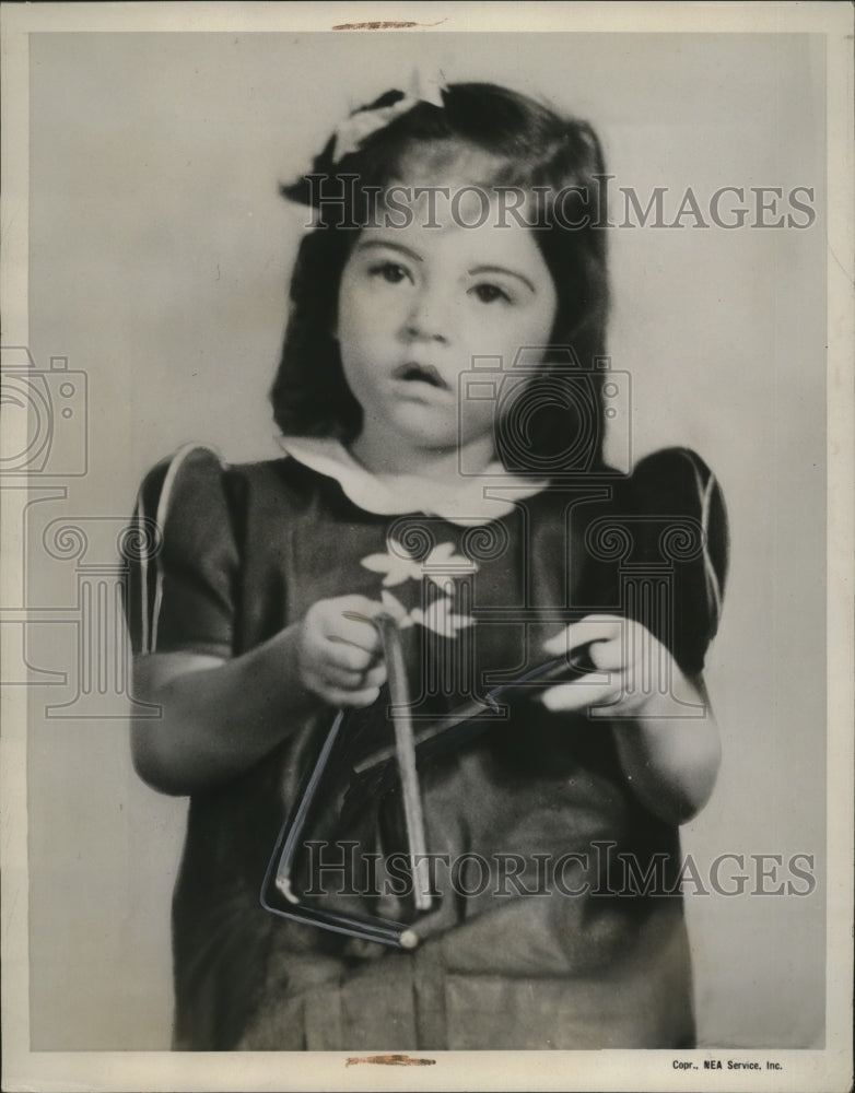 1938 Press Photo Cecile rings in the New Year - nera10989 - Historic Images