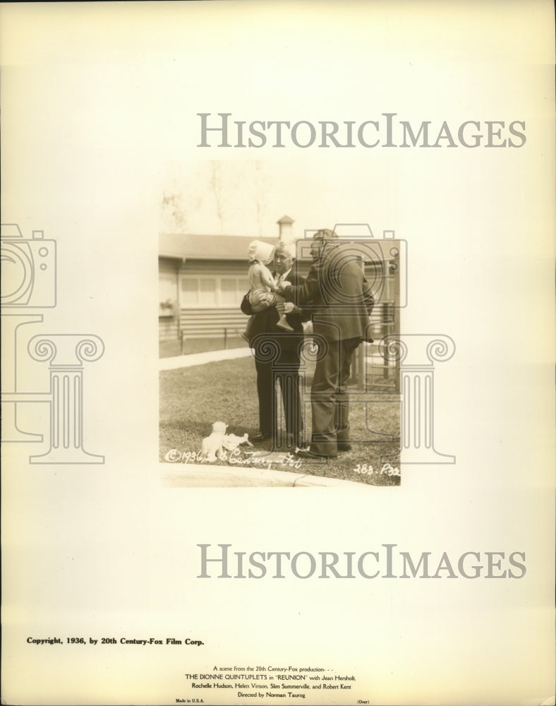 1936 Press Photo Scene from film Reunion - Historic Images