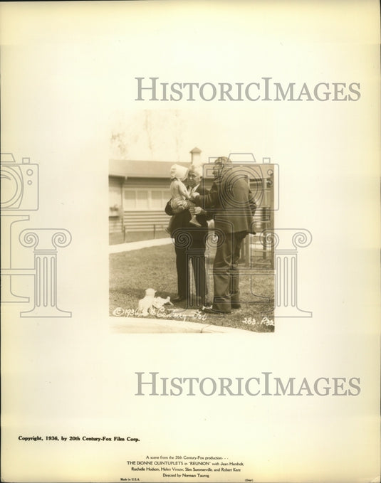 1936 Press Photo Scene from film Reunion - Historic Images