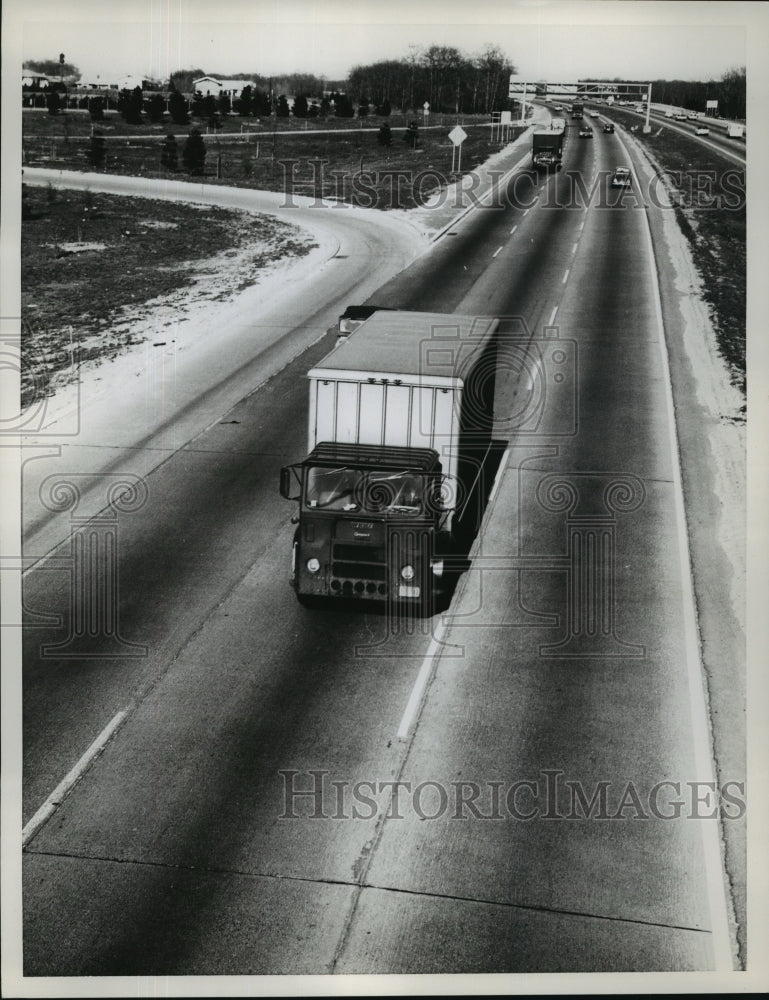 Truck on the highway  - Historic Images