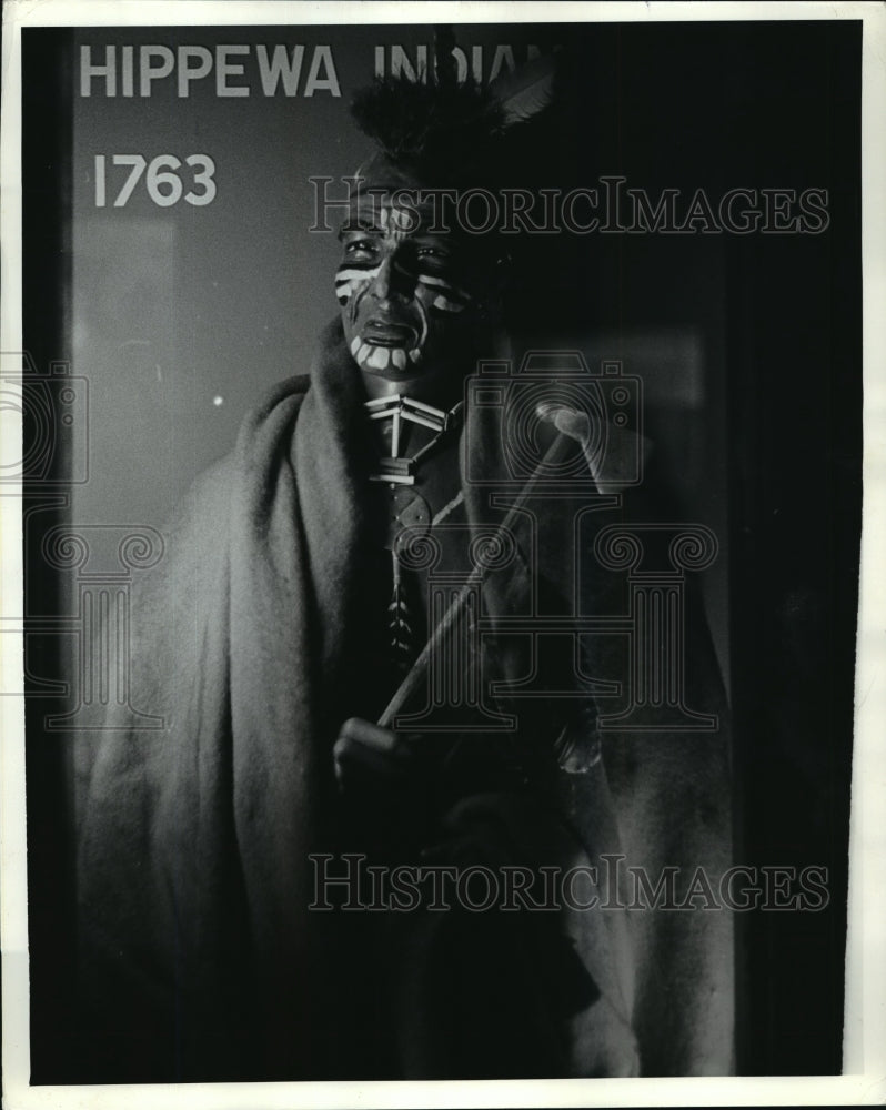 Press Photo Mackinaw City Chippewa Indian Likeness - nera12021 - Historic Images