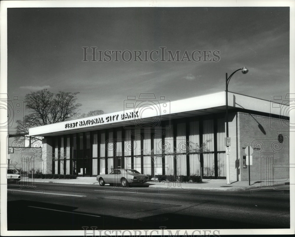 Exterior of First National City Bank  - Historic Images