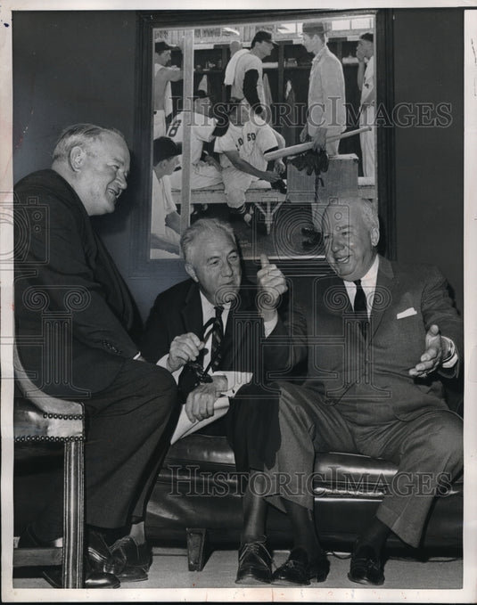 1964 Press Photo Warren Giles, Jor Cronin and For Frick - nes00643 - Historic Images