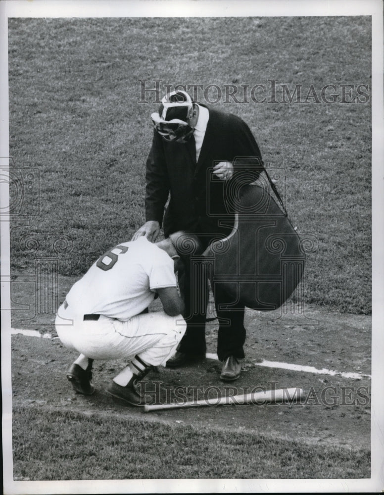 1959 Press Photo Red Sox Vic Wertz Larry napp - nes00918 - Historic Images