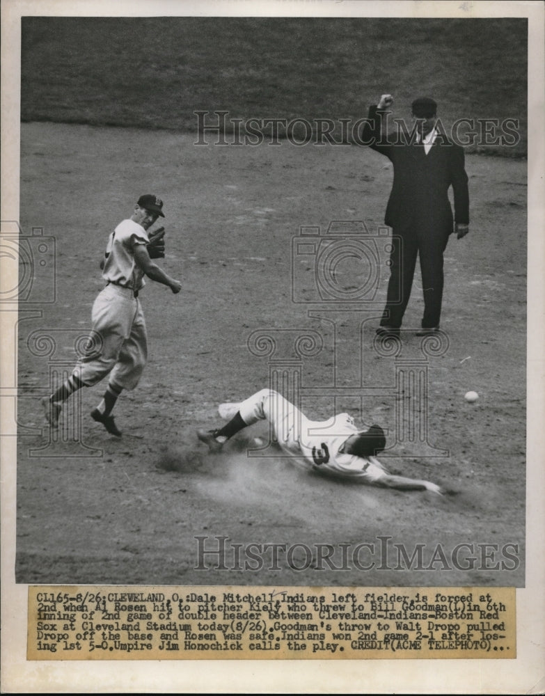 1951 Press Photo Dale Mitchell Indians Bosen, Kiely, Bill Goodman - nes00926 - Historic Images