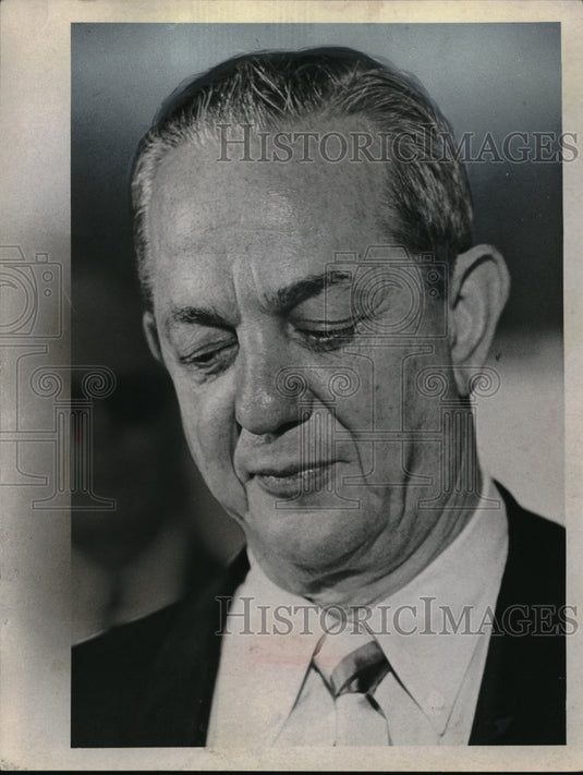 1969 Press Photo Mr Gabe Paul of Cleveland, Ohio - nes00971 - Historic Images